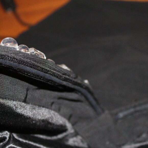 Forever 21 Black Cocktail Prom Party Sweetheart Jeweled Dress Stretch Small EUC - Picture 16 of 16